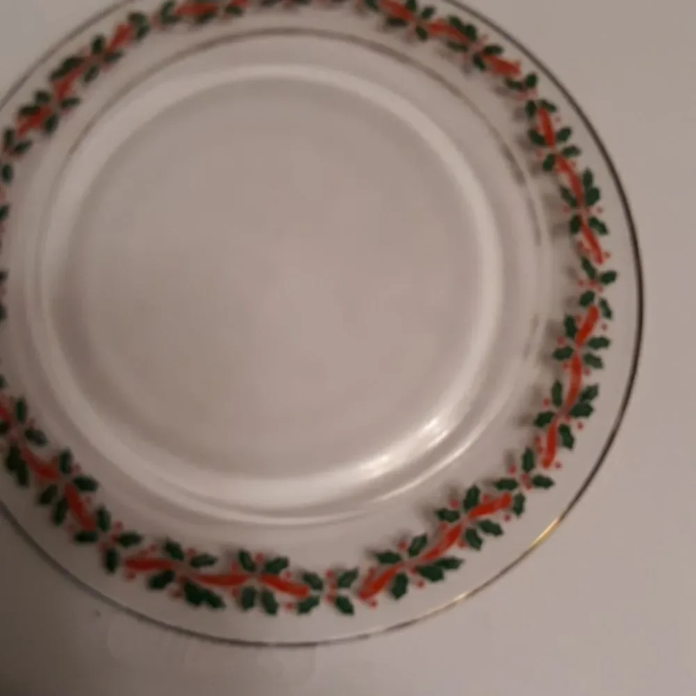 Holly Plate and Candles
